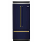 BlueStar BBBF361CFPLT 36 Inch French Door Refrigerator Pro 22.4 Cu Ft
