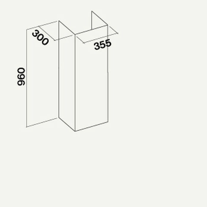 Falmec KACL.571#I Duct Cover Chimney Extension