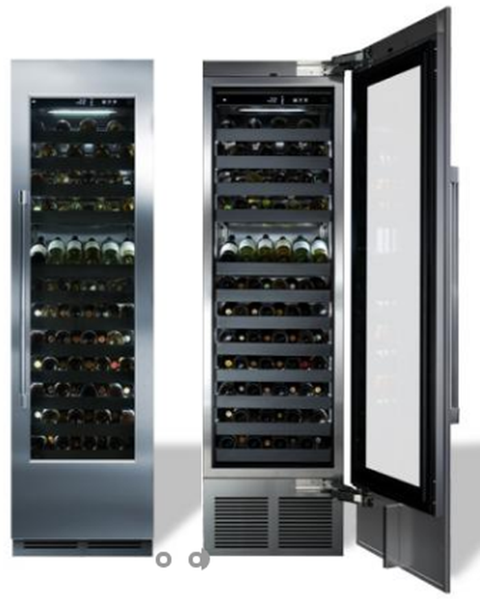 Wine Column Refrigerator CR24D12R 24in Fully Integrated Perlick