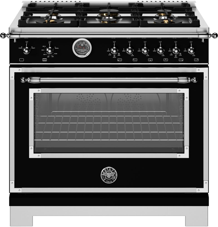 Bertazzoni HER366BCFGMNET 36 Inch Heritage Series Gas Range