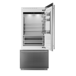 Smeg RBMU36RX 36 Inch Bottom Freezer Refrigerator