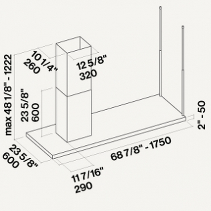 Falmec FDLUM70I5SS1 Range Hood replacement parts