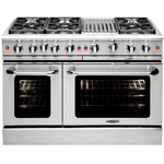 Capital MCR486BN 48 Inch Gas Range with 18,000 BTU stainless steel 12 Inch BBQ grill	