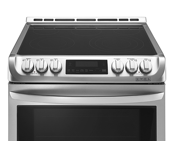 LG LSE5615ST 30 Inch Electric Range Slide-In Self Clean True Convection