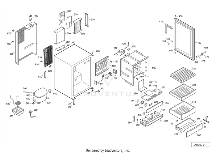 Liebherr XS200 Wine & Humidor replacement parts