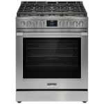 Frigidaire Professional PCFG3080AF 30 Inch Slide in Knob controls 6.2 cu.ft Six Burner Cooktop Gas Range