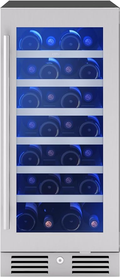 Zephyr PRW15C01CG 15 Inch Wine Refrigerator