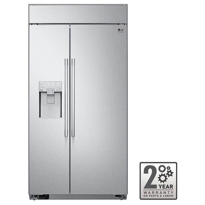 LG SRSXB2622S Built In 42 Inch Side by Side Refrigerator Stainless Steel