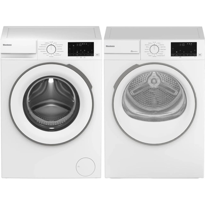 Blomberg BLWM242300SWG+BLDV243700SEWG 24 Inch Two unit Set
