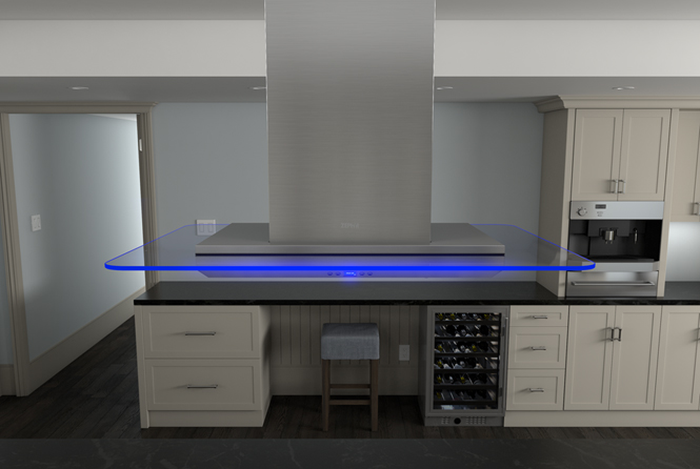 Zephyr ZVNE42BG 42 Inch Island Mount Hood 600 CFM