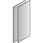 Liebherr 990033500 SS FRI DOOR PANELS (84" install) (2PCS) HC(B)2082