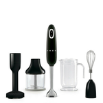 Smeg HBF22BLUS Retro 50's Style Immersion Hand Blender with accessories Black