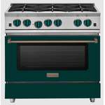 BlueStar RCS366BV2CFPLT 36 Inch RCS Open Burner Gas Range