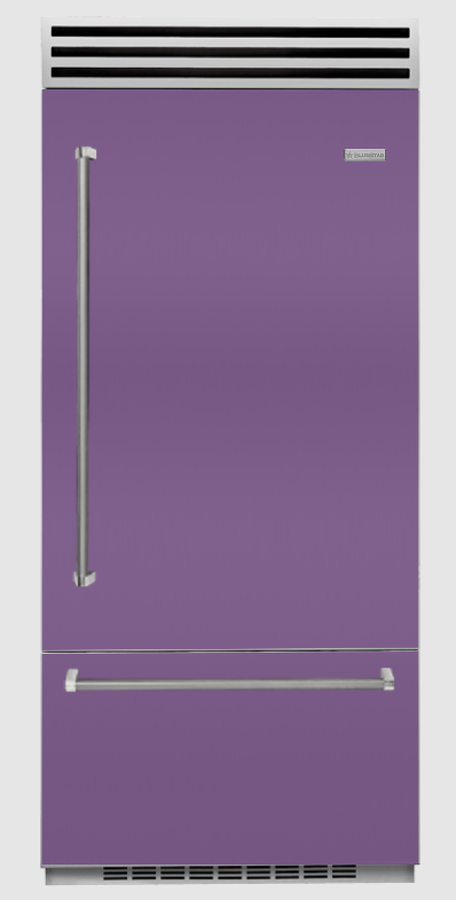 BlueStar BBB36L2CF 36 Inch Bottom Freezer Refrigerator Pro 22.4 Cu Ft