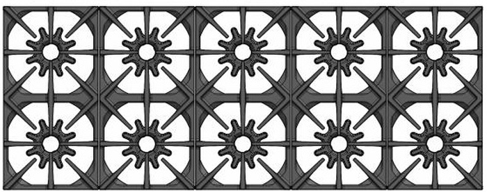 BlueStar BSDF6010BWPLT 60 Inch Dual Fuel Range