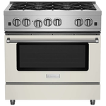 BlueStar RCS366BV2C 36 Inch RCS Open Burner Gas Range