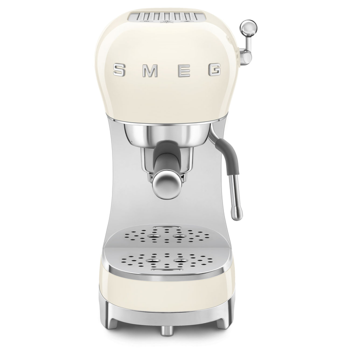 Smeg ECF02CRUS Retro 50's Style 1350 W Manual Espresso Maker Cream