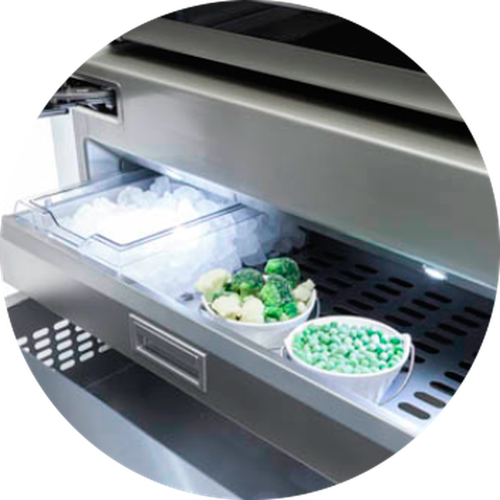 Bottom Freezer Refrigerator FI36BDILO 36in  Fully Integrated - Fhiaba
