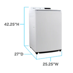 Avanti SLTW37D0W 26 Inch Compact Top Load Washing Machine, 3.7 cu. ft.
