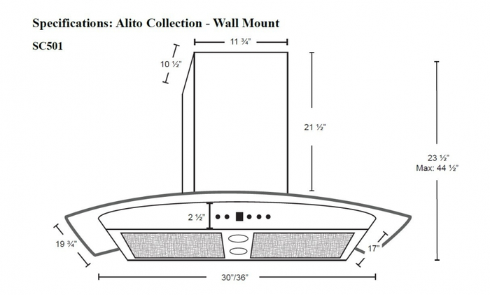 Cyclone SC50130SS Wall Mount - Discontinued