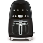 Smeg DCF02BLUS Retro 50's Style Drip Filter Coffee Machine Black