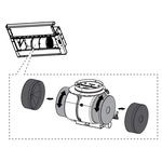 Faber 133.0661.682 Blower Motor Replacement 300 CFM Blower for Faber Flexa Hoods