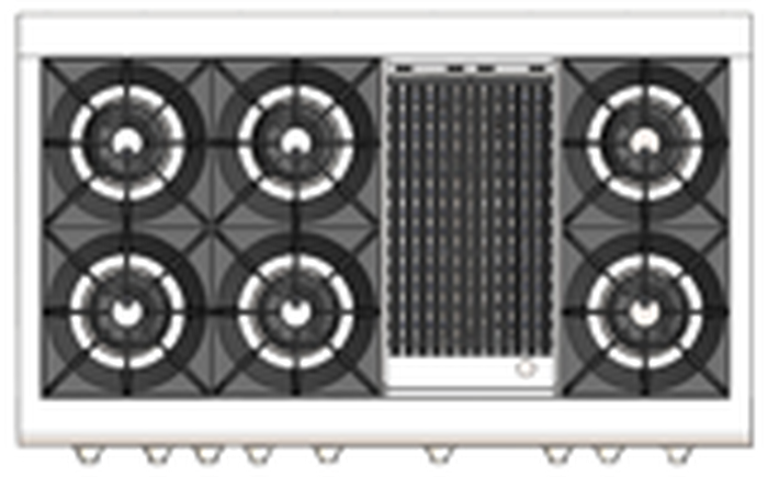 Capital CGSR484B2L 48 Inch Gas Range