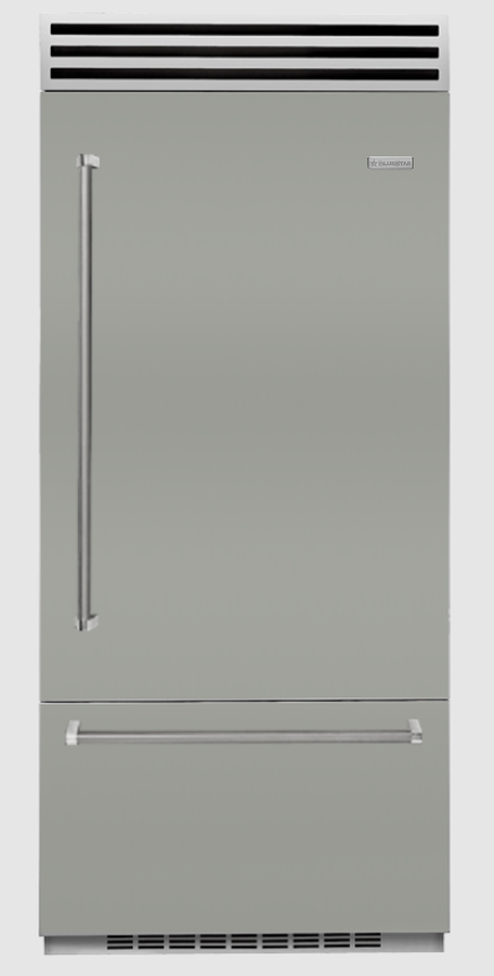 BlueStar BBB36R2CPLT 36 Inch Bottom Freezer Refrigerator Pro 22.4 Cu Ft