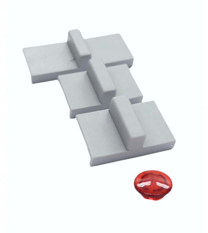 Faber 133.0258.760 Control Switch Grey Button Kit for slider switch for INCA HC SS