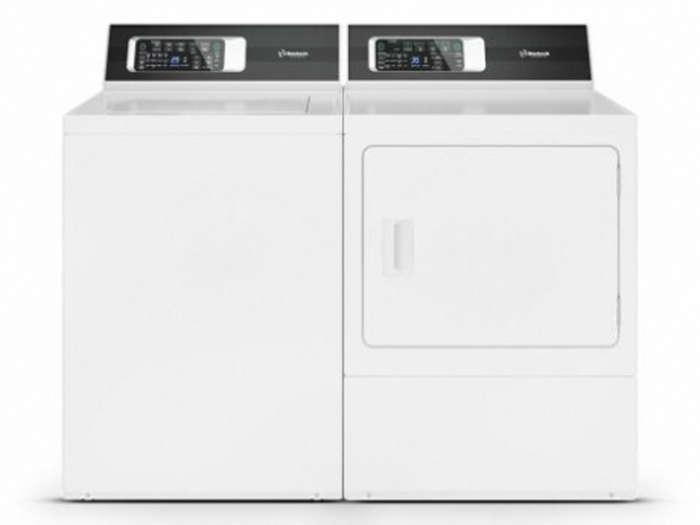 Huebsch TR7104WN DR7103WE 27 Inch Washer Dryer Pair