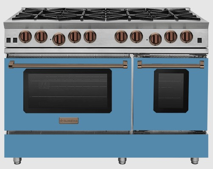 BlueStar RCS48SBV2LCFPLT 48 Inch RCS Sealed Burner Gas Range