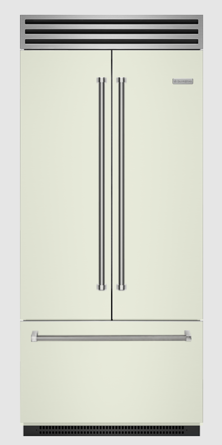 BlueStar BBBF361C 36 Inch French Door Refrigerator Pro 22.4 Cu Ft