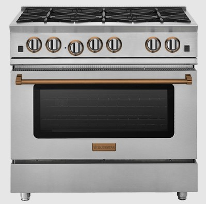 BlueStar RCS366BV2PLT 36 Inch RCS Open Burner Gas Range