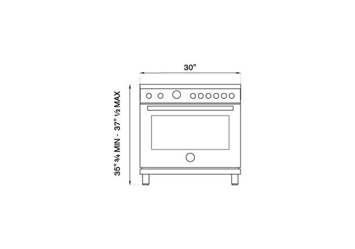 Bertazzoni MAST304INMXE 30 Inch Induction Range replaced by MAS304INMXV