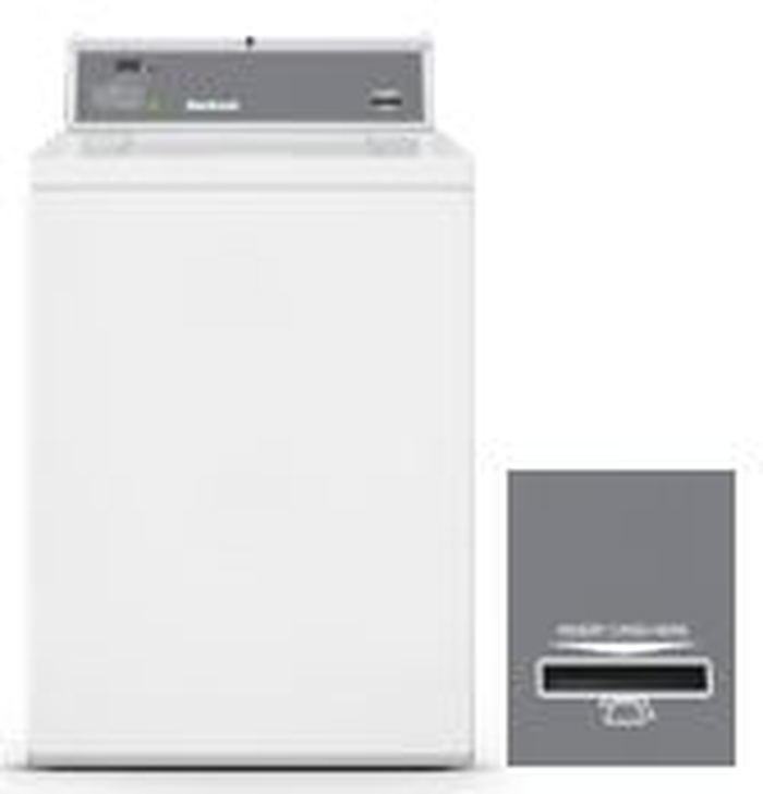 Huebsch HWNKY2SP116CW01 25 Inch Commercial 3.19 Cu.Ft PREP FOR CARD Top Load Washer