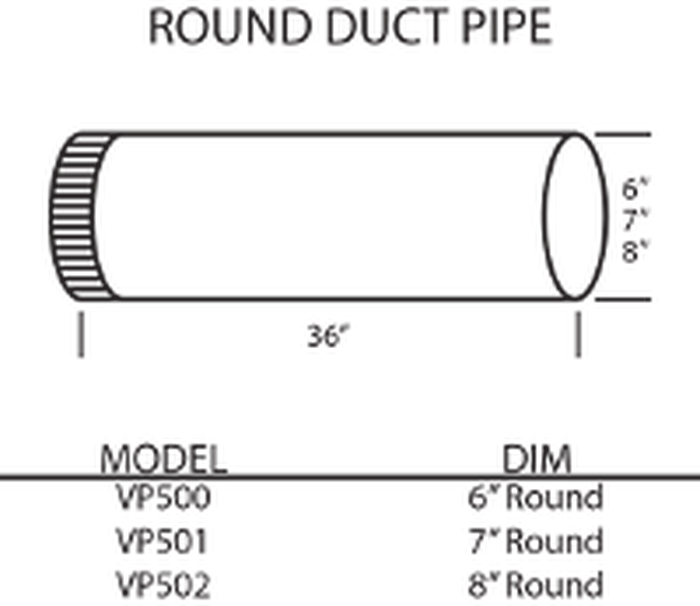 Vent-A-Hood VP501 Duct Cover