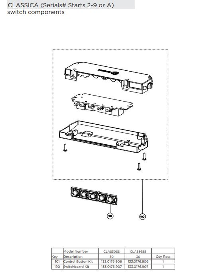 Faber Classica-parts Misc Hood Parts Replacement parts for Classica Hoods