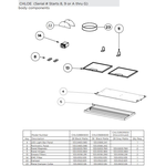 Faber Replacement parts for Chloe CHLO28GR600 CHLO28BK600 CHLO36BK600