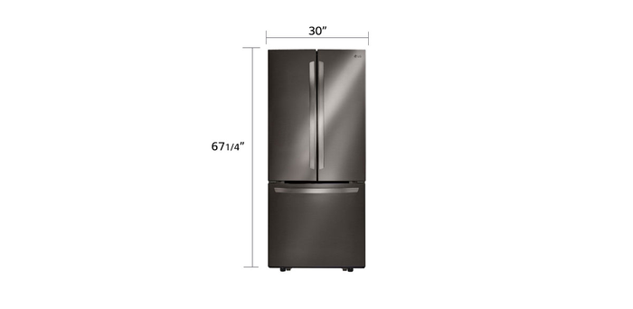 LG LRFNS2200D 30 Inch French Door Refrigerator