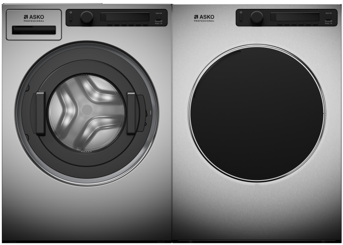 Asko WMC8943VCS+TDC1483VIS 24 Inch Professional Compact Size Washer Dryer Pair