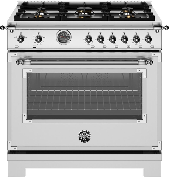 Bertazzoni HER366BCFGMXT 36 Inch Gas Range