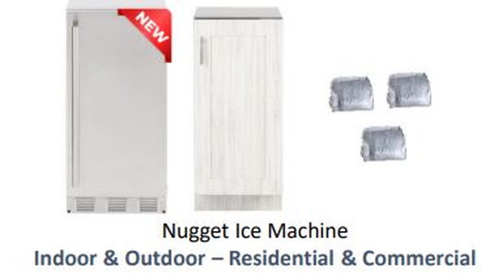 Sapphire SNIM157PSSPR 15 Inch S7 Series Indoor & Outdoor Ice Machine