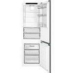 Smeg CB300 24 Inch Bottom Freezer Refrigerator Portofino Series Fully Integrated