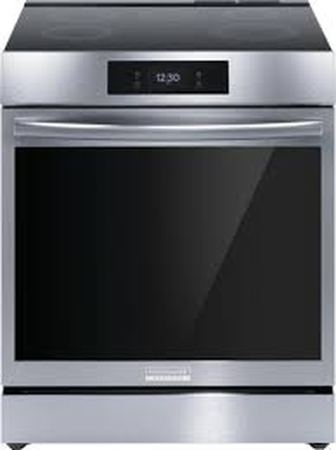 Frigidaire Gallery GCRI306CBF 30 Inch Air Fry 5.3 Cu Ft Five Burner Self Clean Induction Range