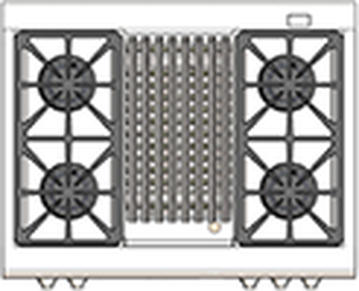 Capital CSB362B2N 36 Inch Connoisseurian Dual Fuel Range