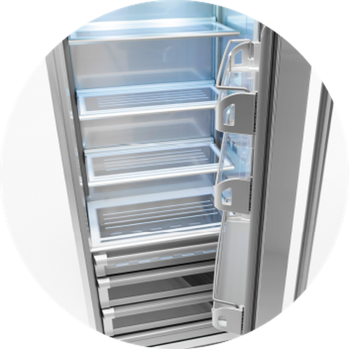 Bottom Freezer Refrigerator BKI36BLS 36in  Integrated - Fhiaba