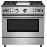 BlueStar RNB364GV2 36 Inch Gas Range RNB Series