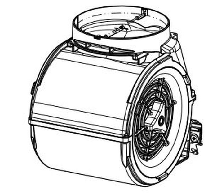 Bertazzoni Z110017 Blower Motor 600 CFM Motor Group S50 127V 60HZ CL1 (CSA) for wall hoods