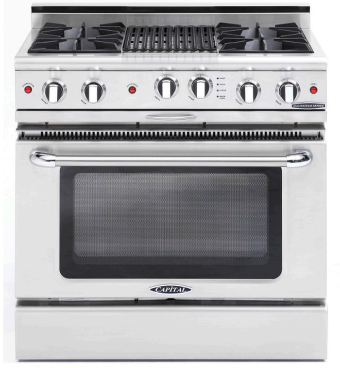 Capital MCOR364BL 36 Inch Culinarian Gas Range