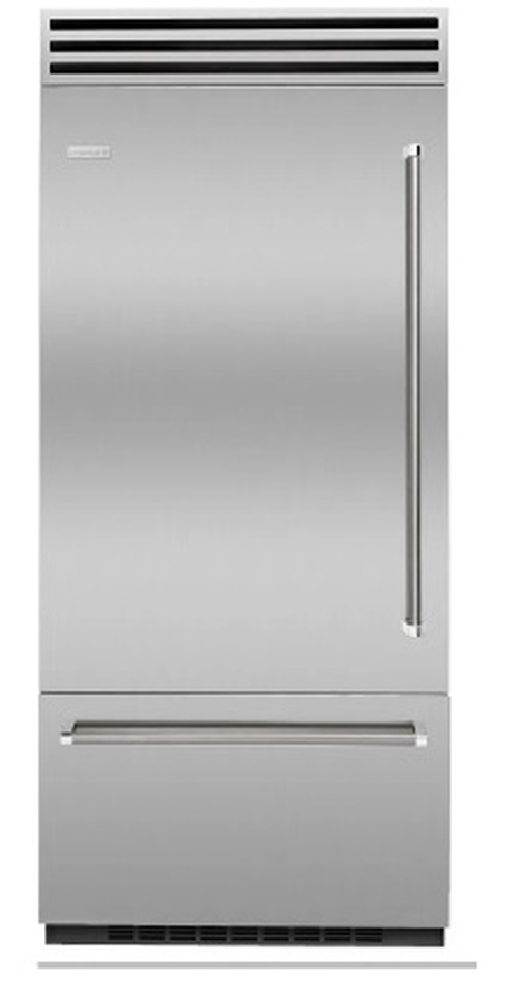 BlueStar BBB36L3CFPLT 36 Inch Bottom Freezer Refrigerator